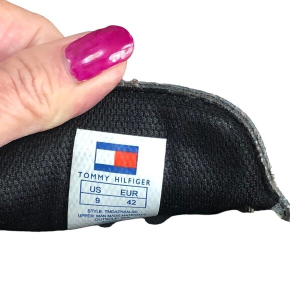 Tommy Hilfiger Mens Size 9 EUR 42 Dathan Black Driving Moccasins Shoes Loafers - Picture 7 of 10